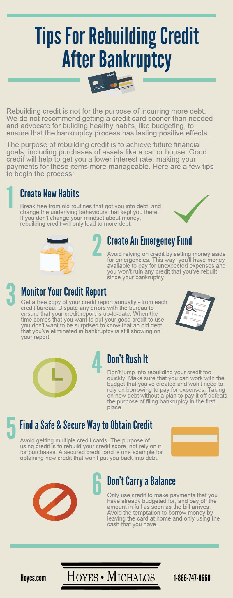 Tips For Rebuilding Credit After Bankruptcy