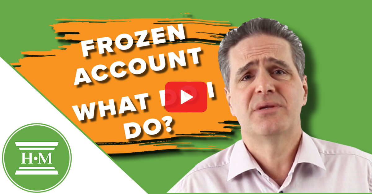 Frozen bank account and what to do video thumbnail